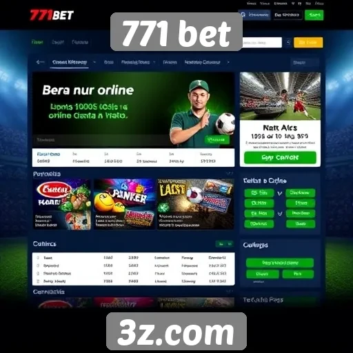 Facilidade de navegação na plataforma da 771 bet